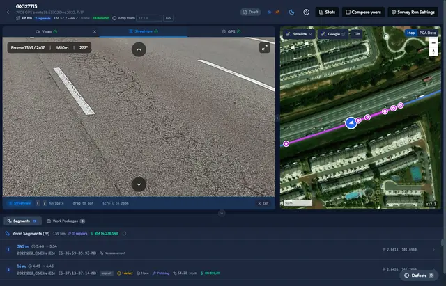 Street-view frames